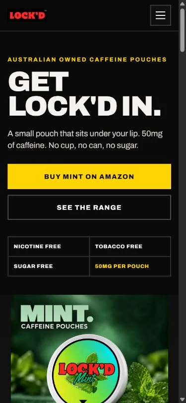 LOCK’D actual mobile website