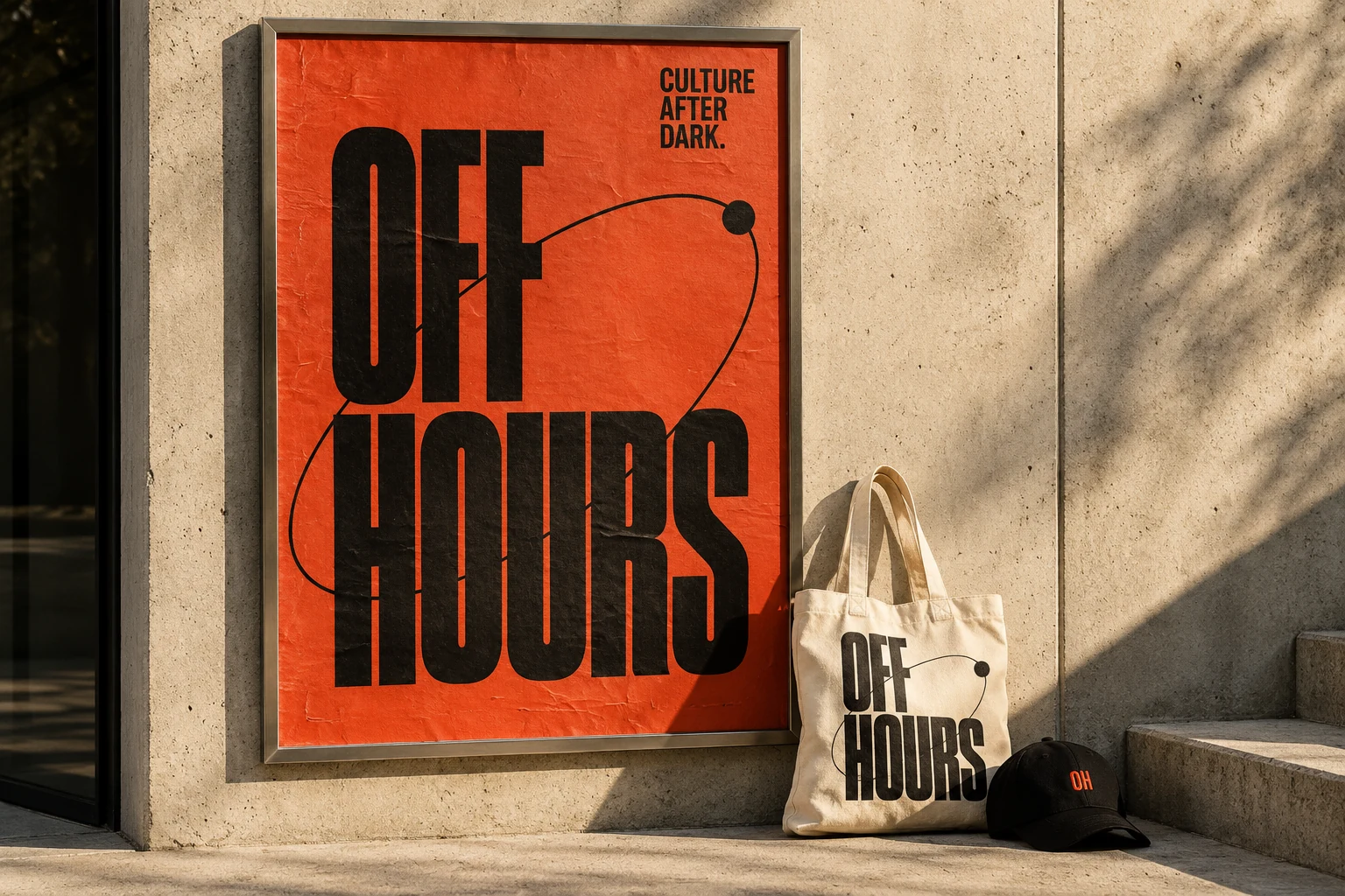 Off Hours: Posters · Static advertising · Merchandise